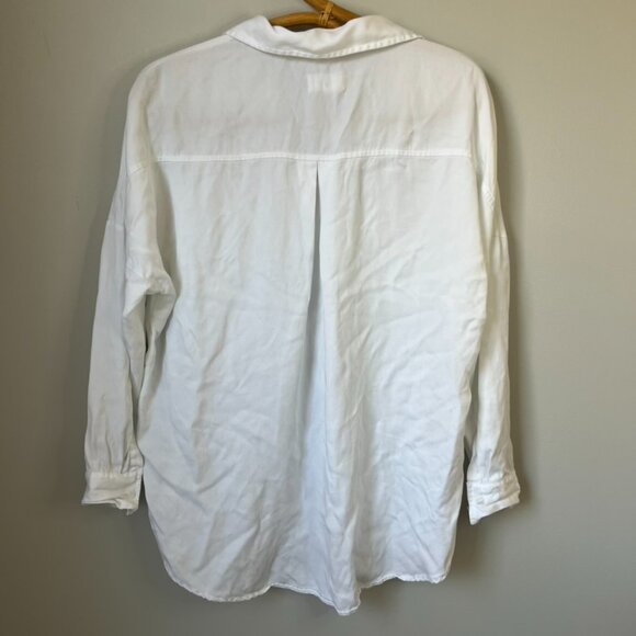Lou & Grey White Button Down Long Sleeve Women's XS - Picture 3 of 5